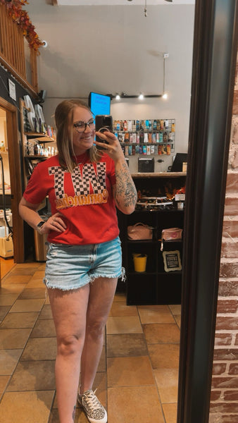WT CHECKERED SPIRIT TEE