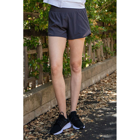 ATHLETIC SHORTS WITH SIDE MESH - BLACK-Body and Sol
