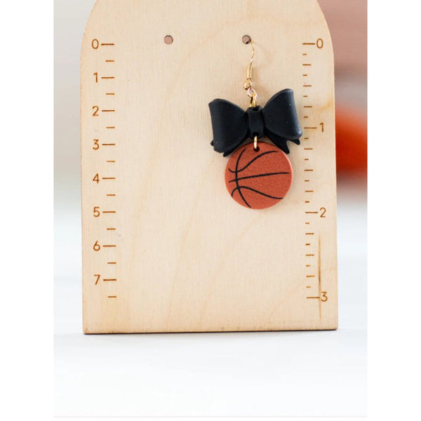 BASKETBALL BOW EARRINGS-Body and Sol