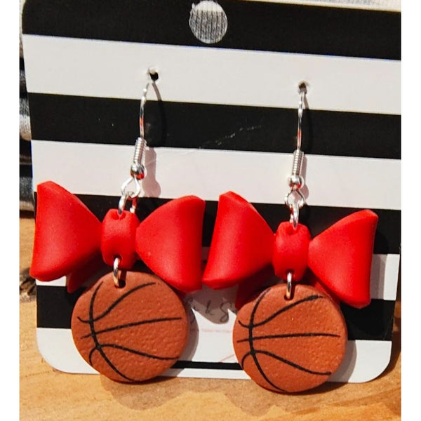 BASKETBALL BOW EARRINGS-Body and Sol