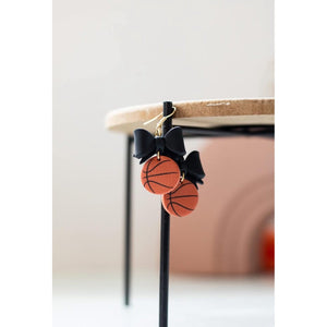 BASKETBALL BOW EARRINGS-Body and Sol