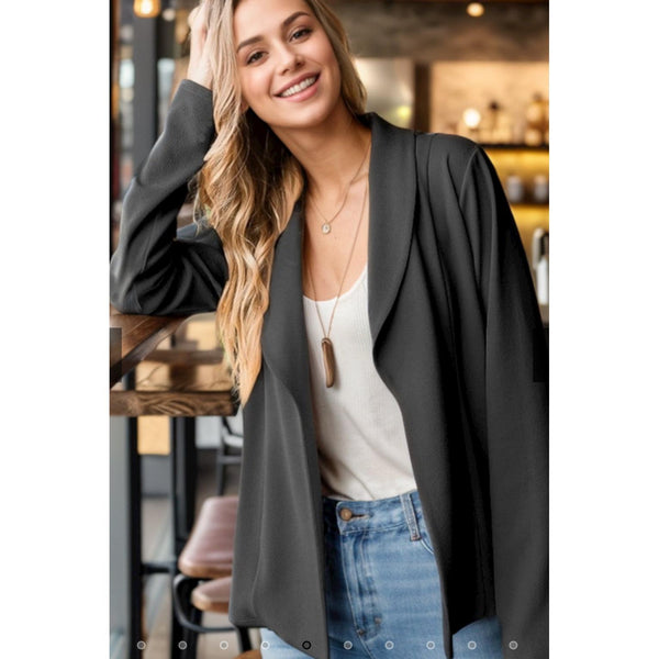 BOSS BABE BLAZER IN BLACK-Body and Sol