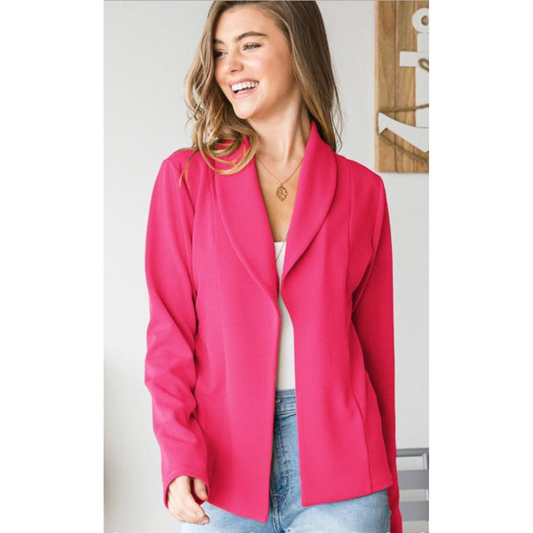 BOSS BABE BLAZER IN FUCHSIA-Body and Sol