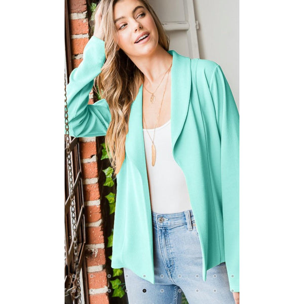 BOSS BABE BLAZER IN MINT-Body and Sol