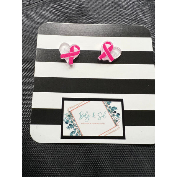 BREAST CANCER AWARENESS EARRINGS-Body and Sol