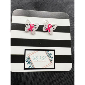 BREAST CANCER AWARENESS EARRINGS-Body and Sol