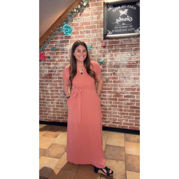 BRECKLYN DRESS IN MAUVE-Body and Sol
