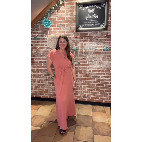 BRECKLYN DRESS IN MAUVE-Body and Sol