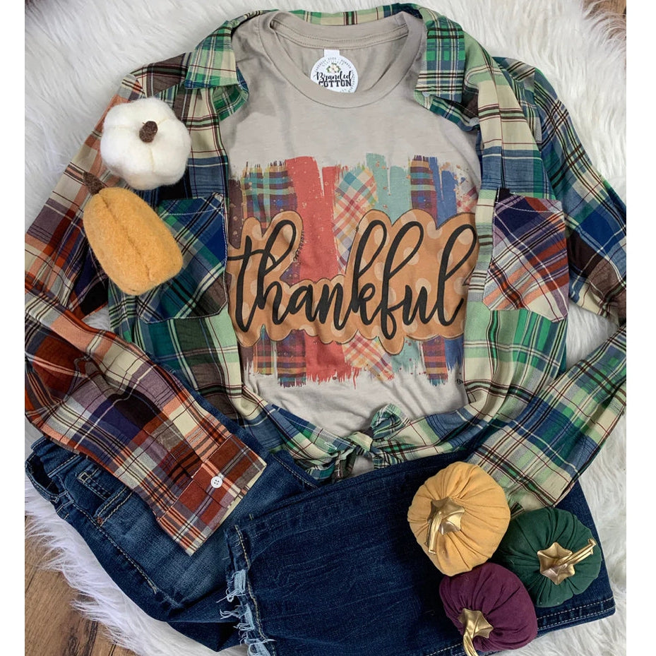 BRUSHED THANKFUL TEE-Body and Sol