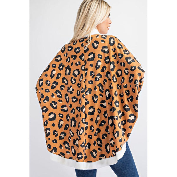 CAMEL LEOPARD CARDIGAN-Body and Sol