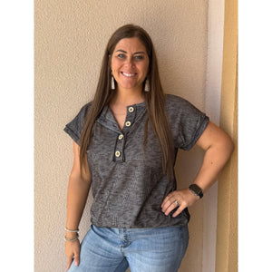 CHARCOAL GRACE TOP-Body and Sol