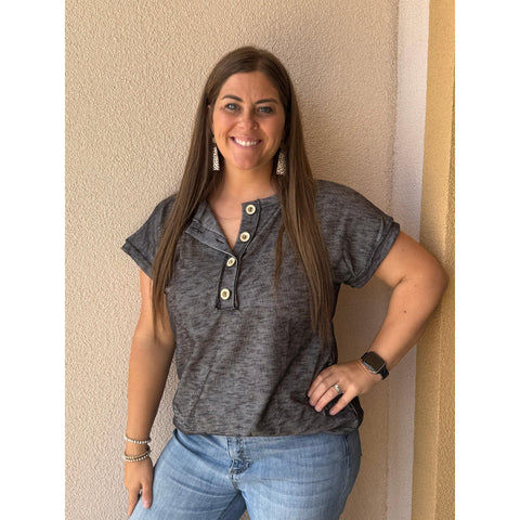 CHARCOAL GRACE TOP-Body and Sol
