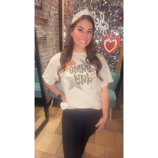 CHECKERED STAR GAME DAY TEE-Body and Sol