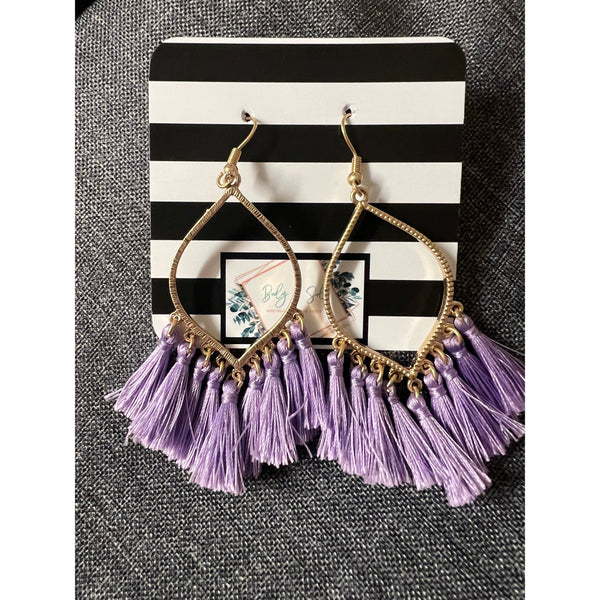 COLORED TASSEL EARRINGS-Body and Sol