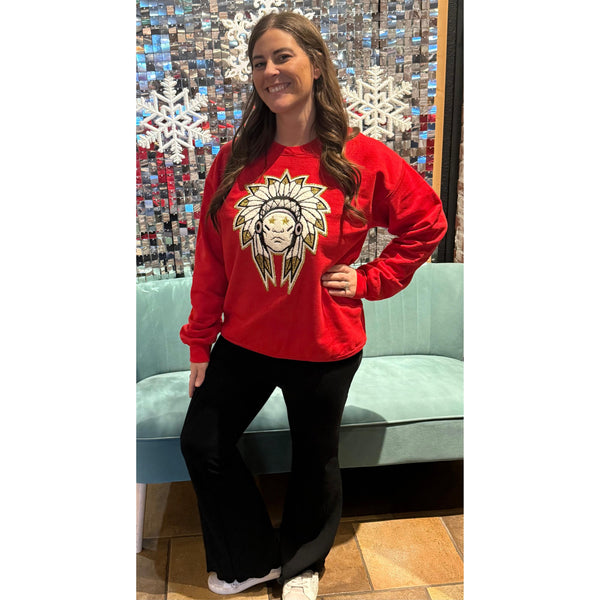 COMANCHE HEADDRESS SWEATSHIRT-Body and Sol