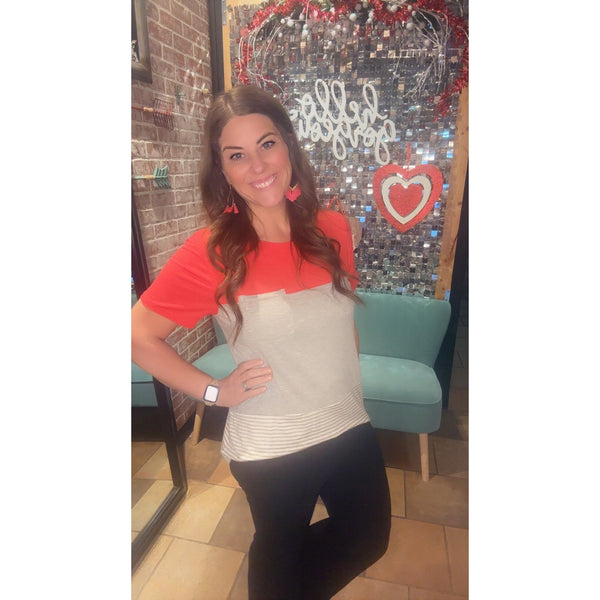 DIANE TOP IN CORAL-Body and Sol