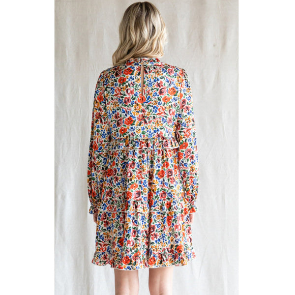 FALL FLORAL DRESS-Body and Sol