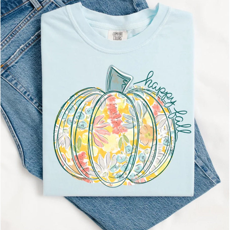 FLORAL PUMPKIN TEE-Body and Sol