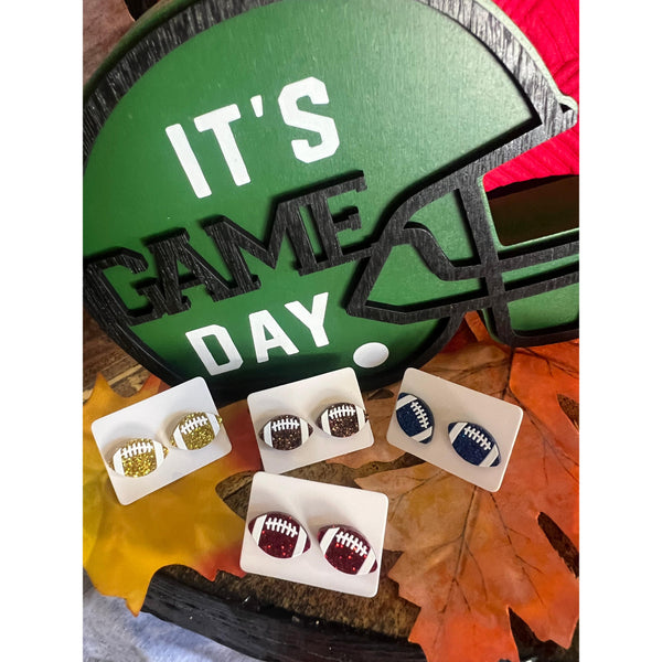 FOOTBALL GLITTER STUDS-Body and Sol