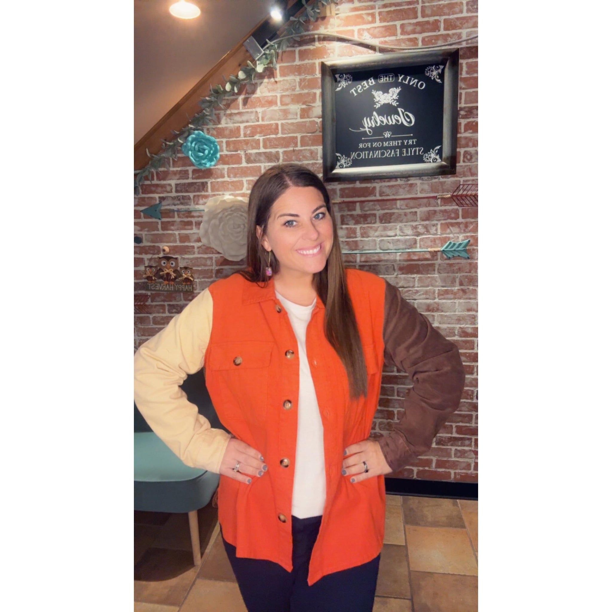 HARVEST HUES BUTTON UP-Body and Sol