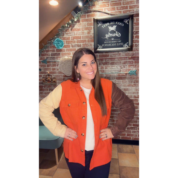 HARVEST HUES BUTTON UP-Body and Sol