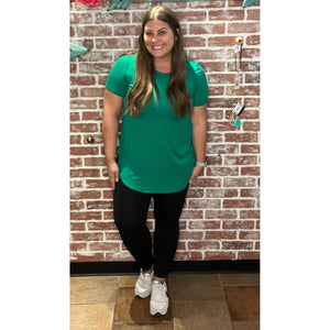 HEIDI HIGH-LOW TOP IN GREEN-Body and Sol