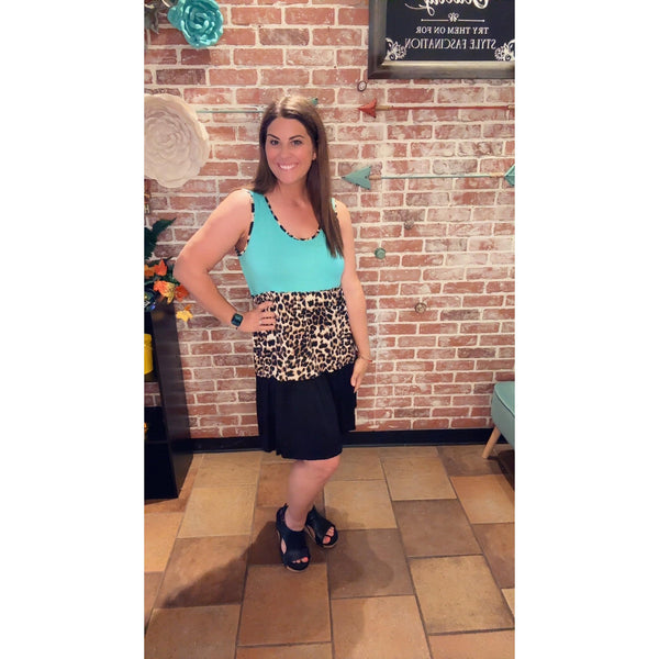HILLARY DRESS IN HOT TEAL-Body and Sol