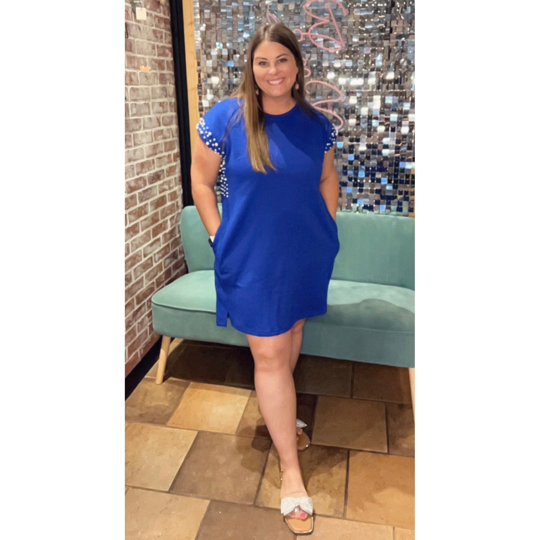 JENNIE DRESS IN ROYAL BLUE-Body and Sol