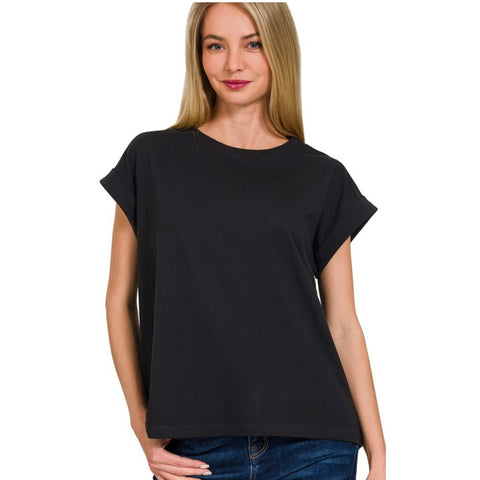 KALLI'S CLASSIC TEE- Black-Body and Sol