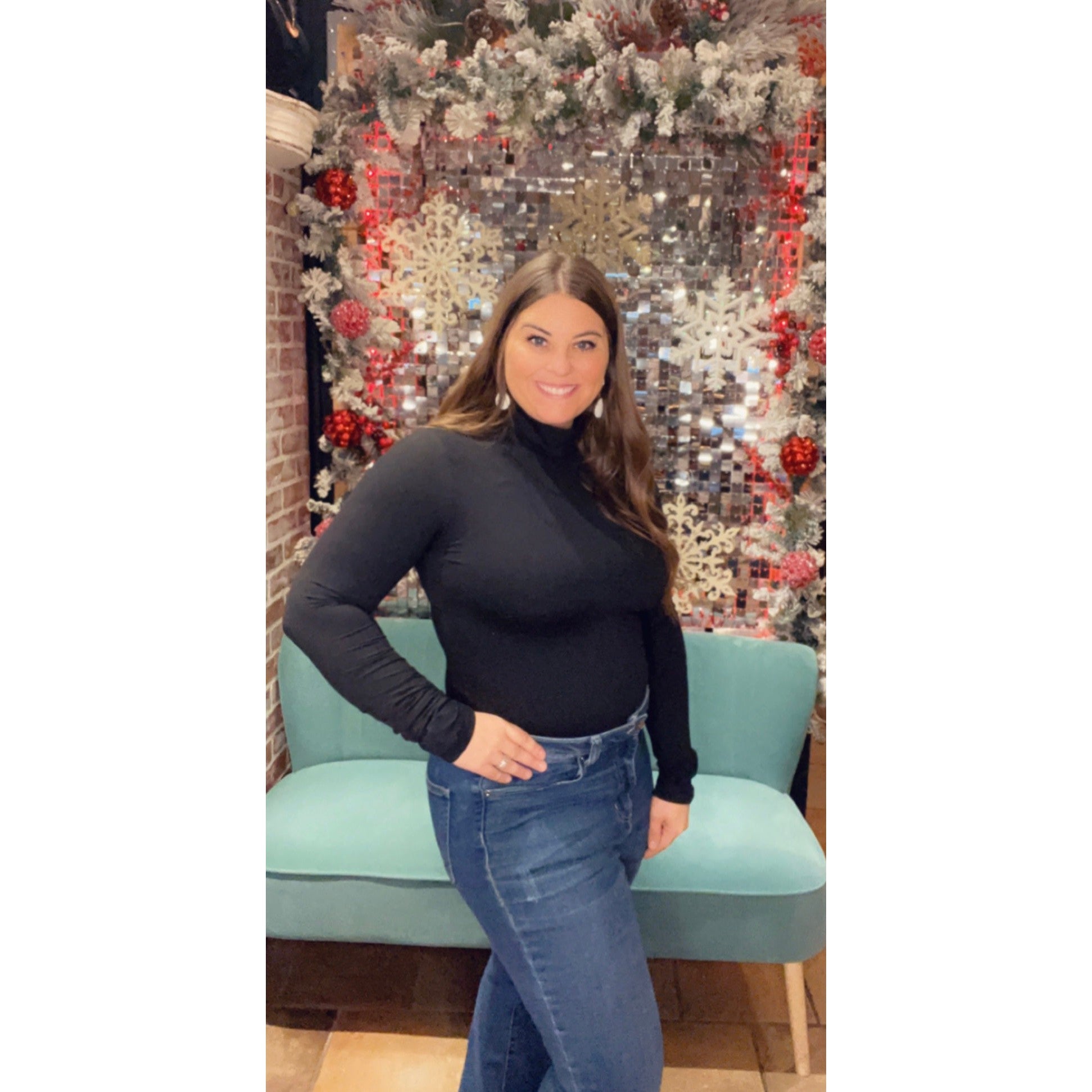 LONG SLEEVE BODY SUIT- BLACK-Body and Sol