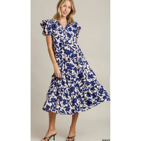 MIDI FLORAL DRESS-Body and Sol