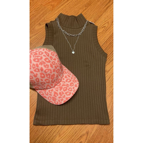 MOCHA MOCK NECK TOP-Body and Sol