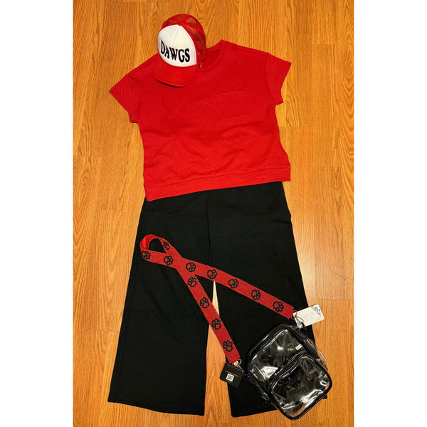 NOVA WIDE LEG PANTS IN BLACK-Body and Sol