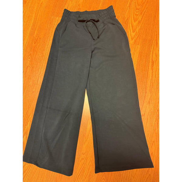 NOVA WIDE LEG PANTS IN TEAL NAVY-Body and Sol