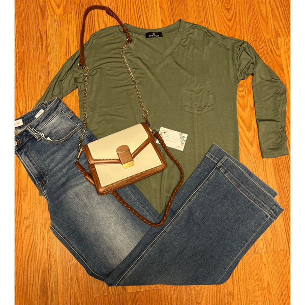 OLIVE LONG SLEEVE-Body and Sol