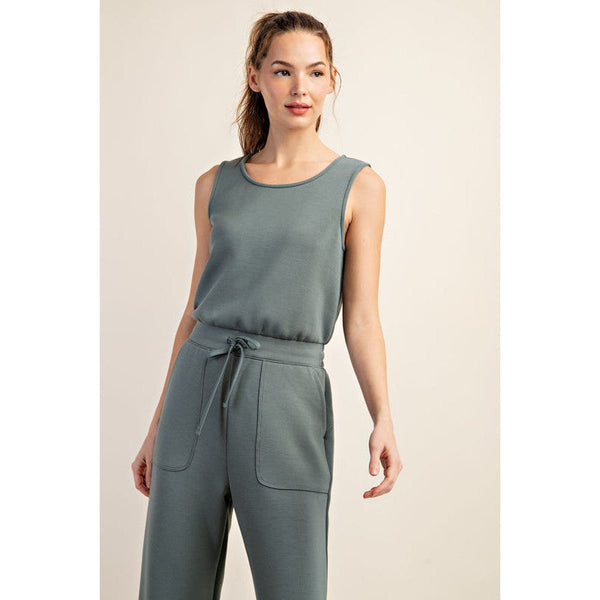 SAGE LEAF ROMPER-Body and Sol