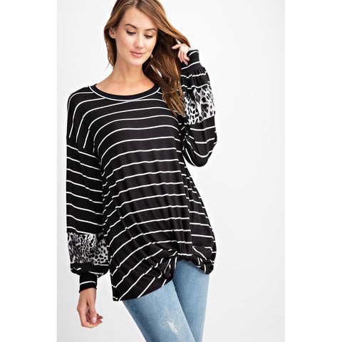 SHELLY TOP IN BLACK-Body and Sol