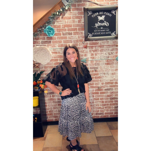 SNOW LEOPARD SKIRT-Body and Sol