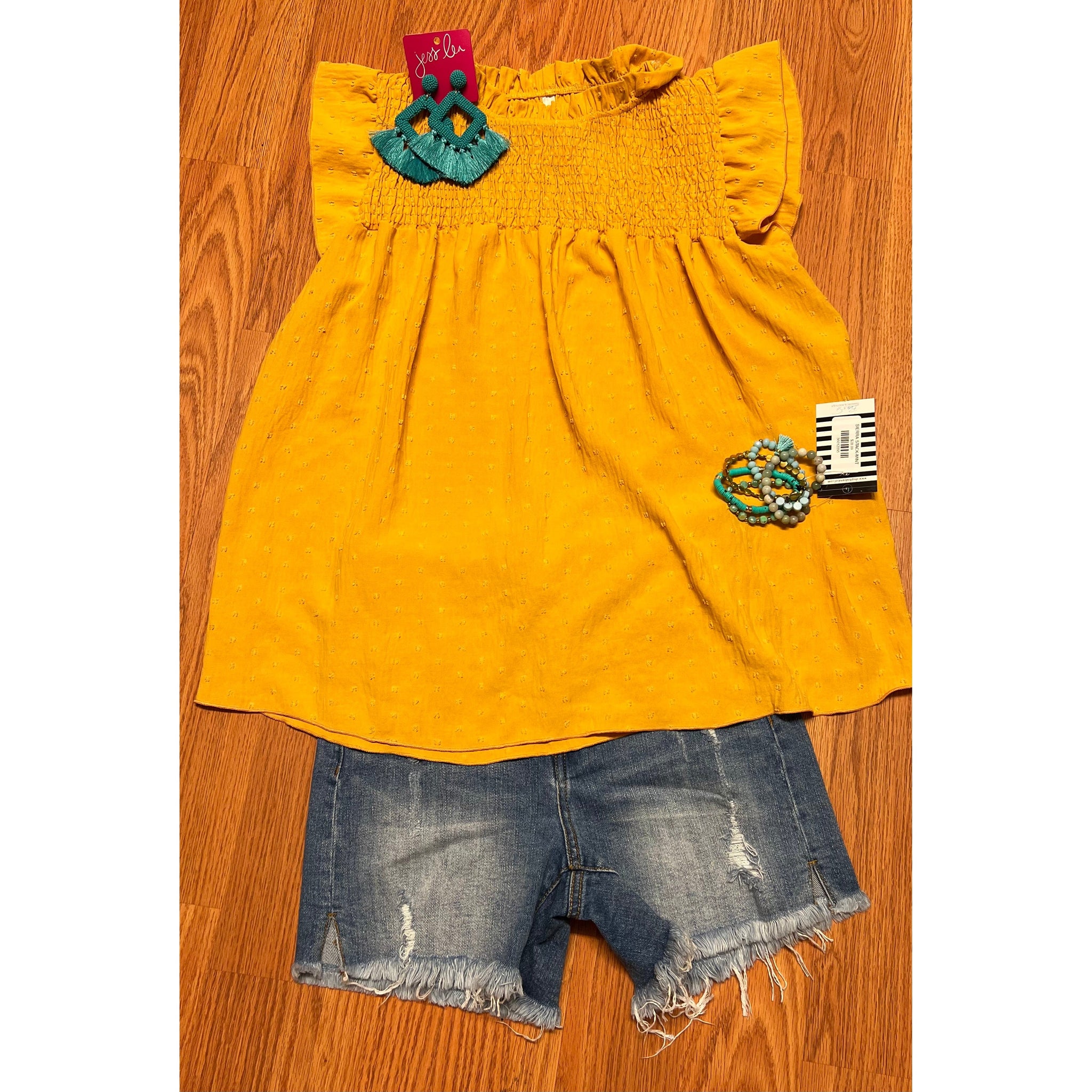 STACIE TOP IN MUSTARD-Body and Sol
