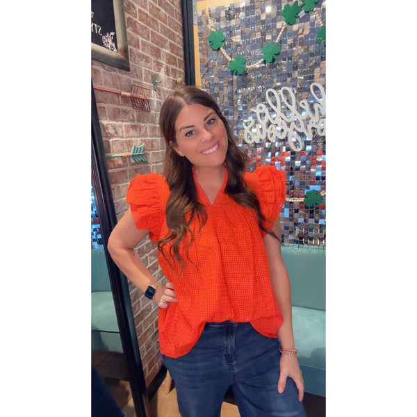 STESHA TOP - RED-Body and Sol