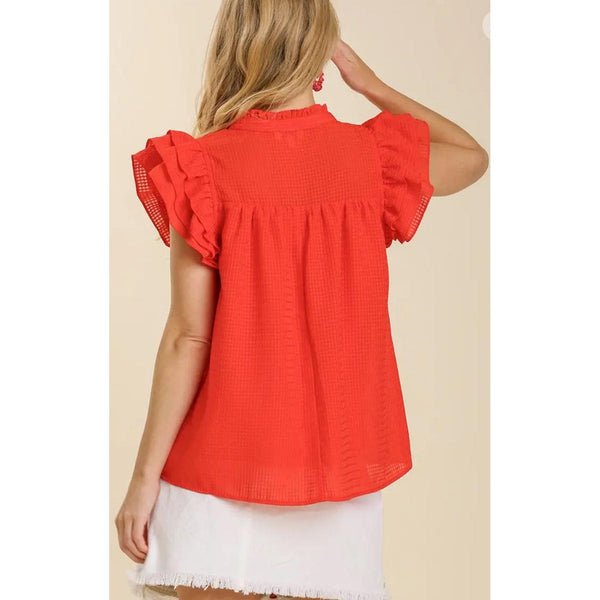 STESHA TOP - RED-Body and Sol