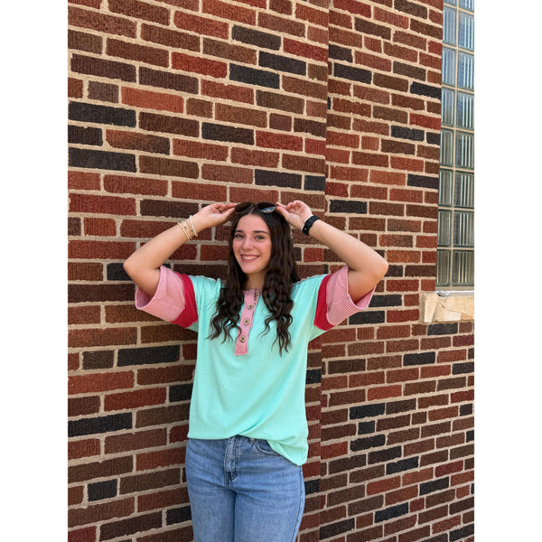 SUMMER CRUSH TOP IN MINT-Body and Sol