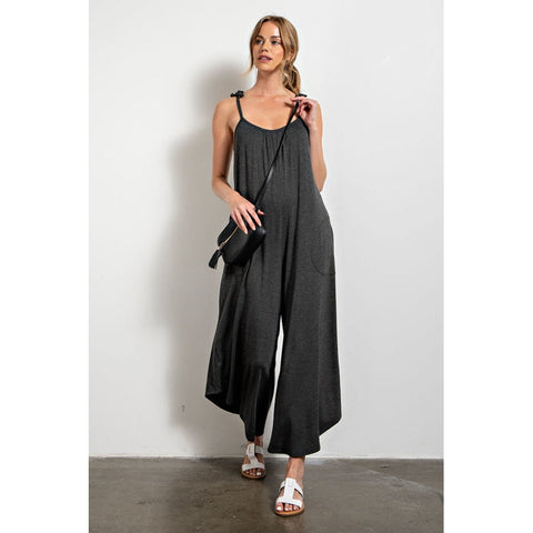 TAYLOR'S JUMPSUIT IN CHARCOAL-Body and Sol