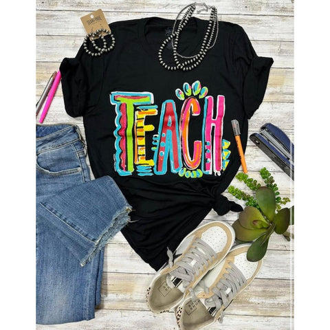 TEACH GRAPHIC TEE-Body and Sol