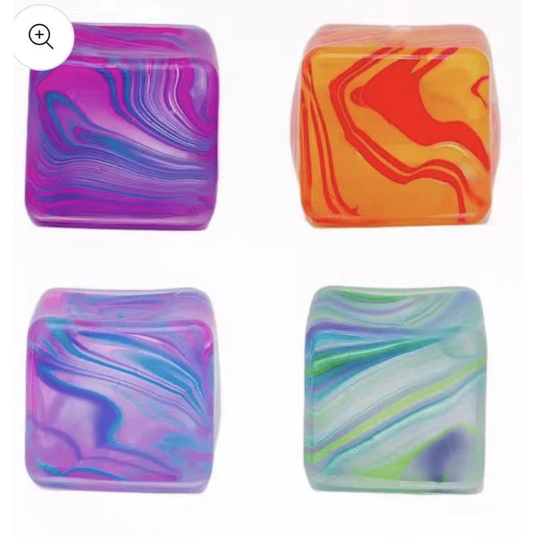 TIE DYE STRESS CUBE SQUISHY-Body and Sol