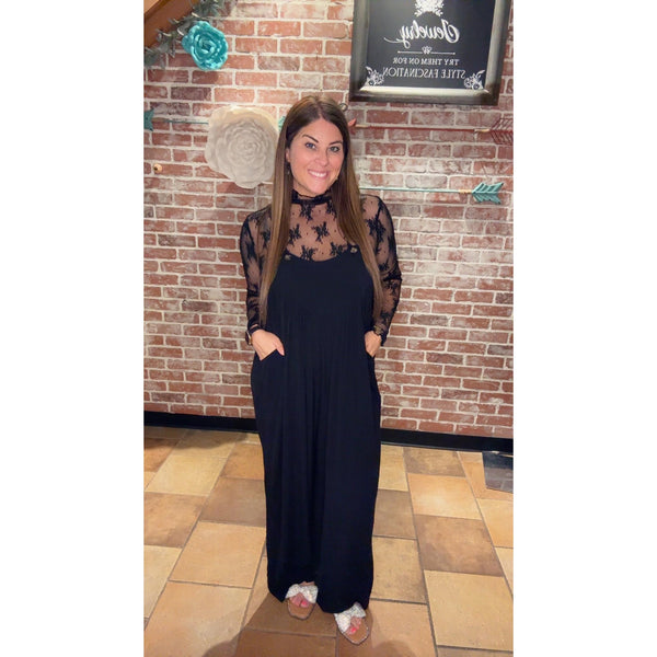 WILLOW WOVEN OVERALLS IN BLACK-Body and Sol