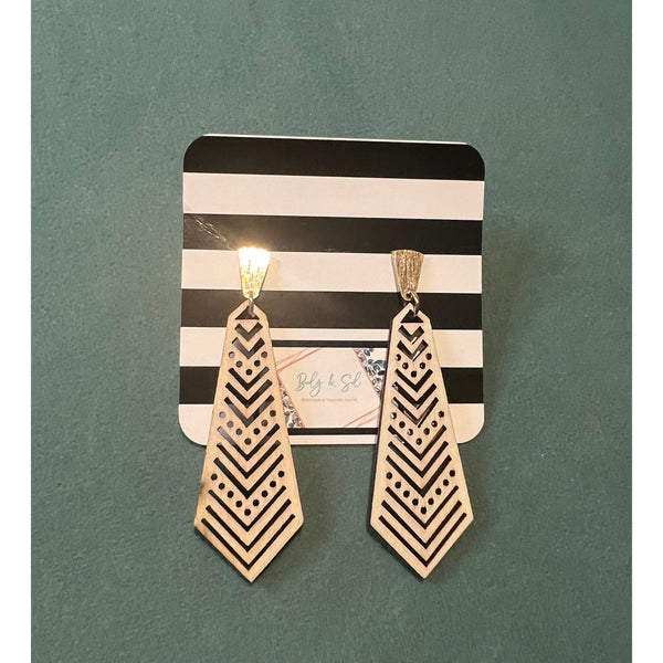 WOOD EARRINGS-Body and Sol