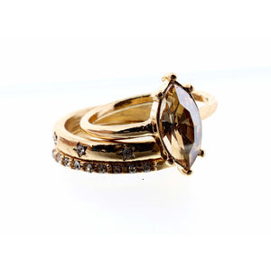 3 STACK MARQUISE RING-Body and Sol