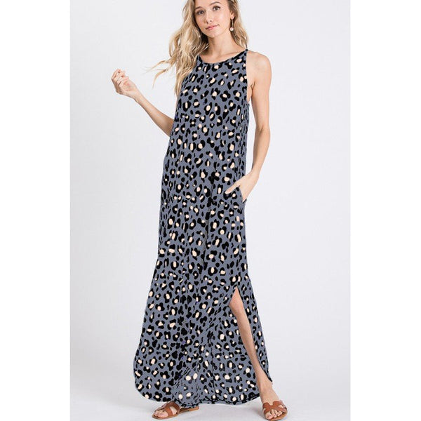 CHARCOAL LEOPARD MAXI-Body and Sol