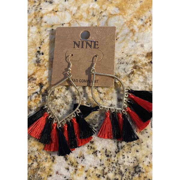 COLORED TASSEL EARRINGS-Body and Sol